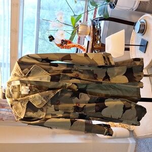 Beautiful rare camo trench coat
